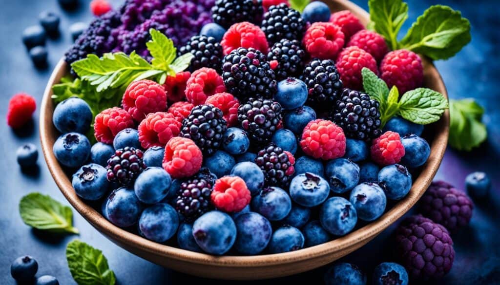 blue fruits and vegetables