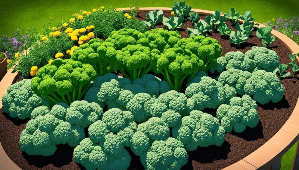 companion plants for weed control in broccoli garden