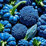 blue vegetables