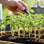 Transplanting Rutgers Tomato Seedlings