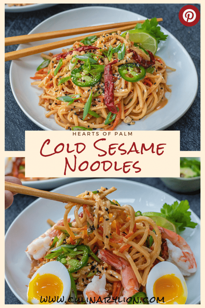 hearts of palm cold sesame noodles Keto Recipe